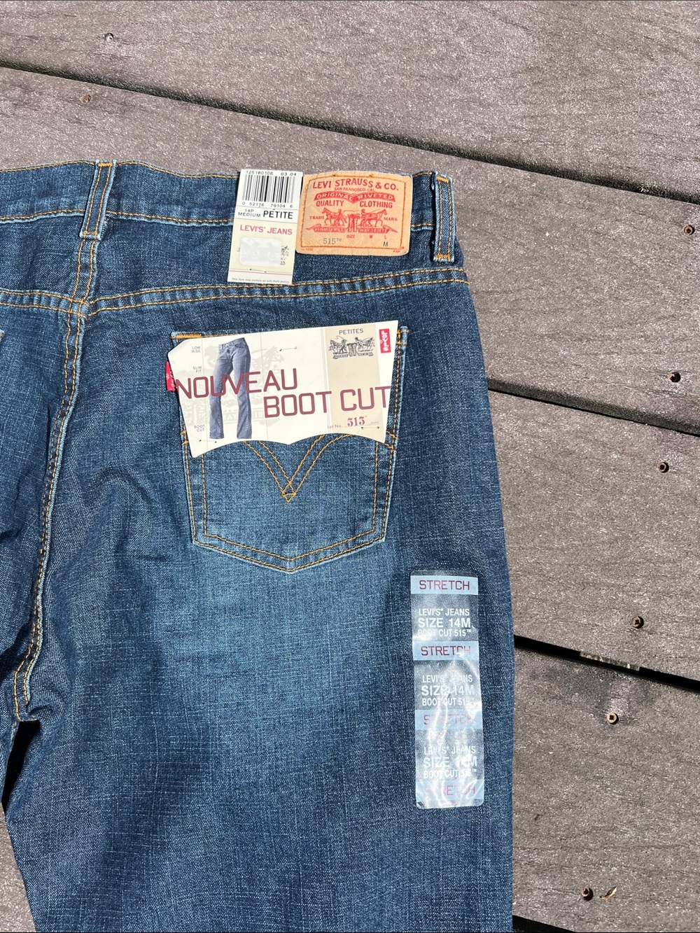 Levi’s Jeans Nouveau Bootcut 515 size 14 petite - Picture 3 of 5